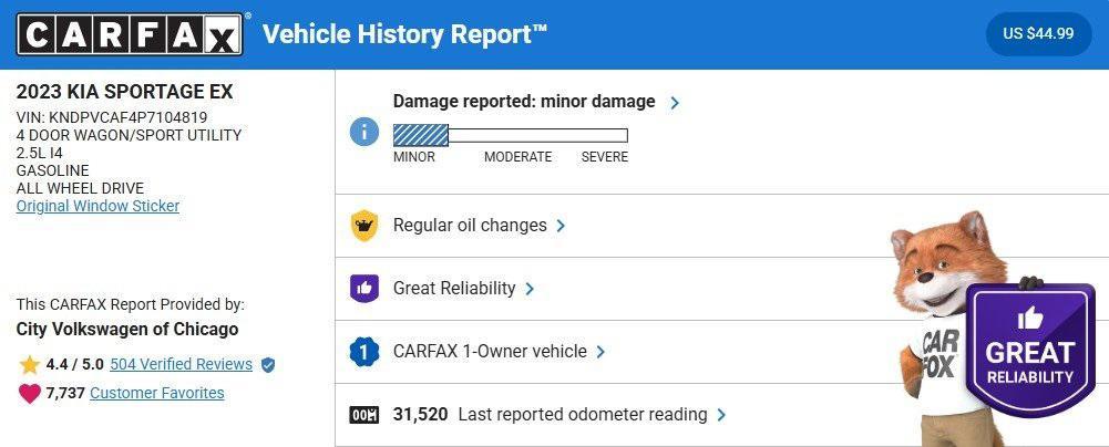 used 2023 Kia Sportage car, priced at $22,490