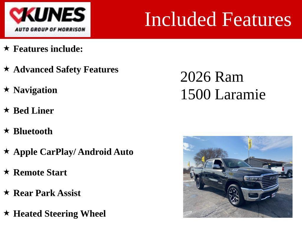 new 2026 Ram 1500 car, priced at $62,204