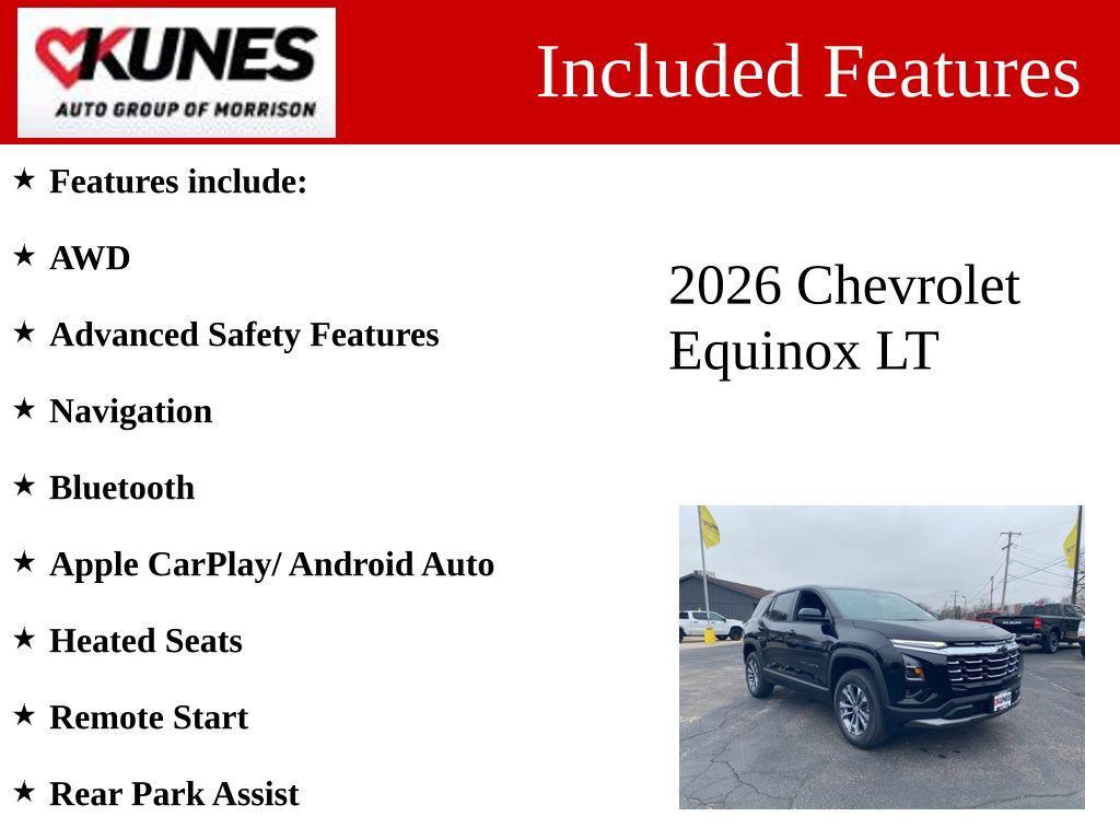 new 2026 Chevrolet Equinox car, priced at $35,553