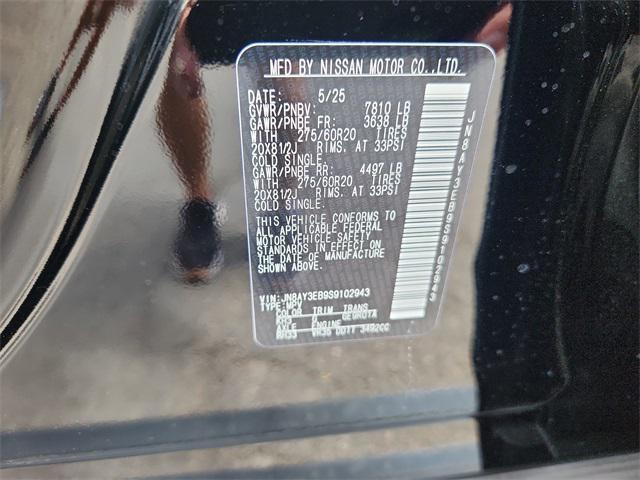 new 2025 Nissan Armada car, priced at $70,693