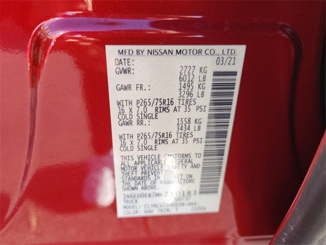 used 2021 Nissan Frontier car, priced at $27,499