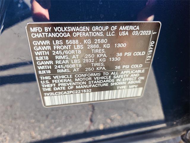 used 2023 Volkswagen Atlas Cross Sport car, priced at $26,999