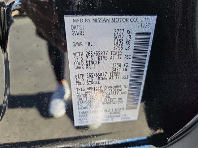 new 2026 Nissan Frontier car, priced at $41,135