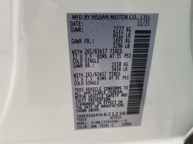 new 2026 Nissan Frontier car, priced at $41,335