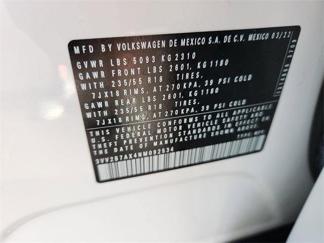 used 2022 Volkswagen Tiguan car, priced at $21,999