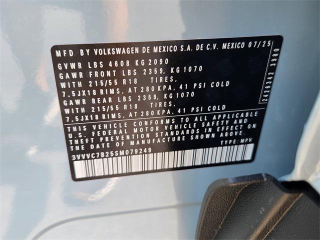 new 2025 Volkswagen Taos car, priced at $30,063