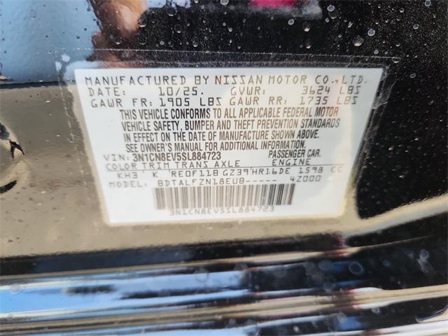 new 2025 Nissan Versa car, priced at $21,280