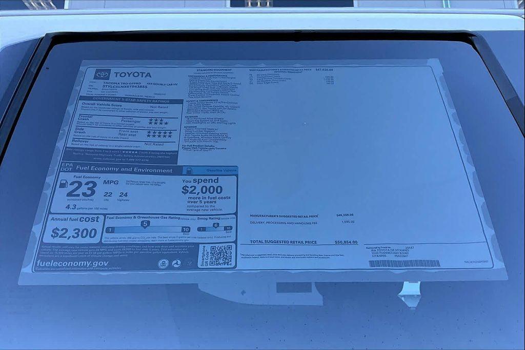 new 2025 Toyota Tacoma Hybrid car, priced at $48,854