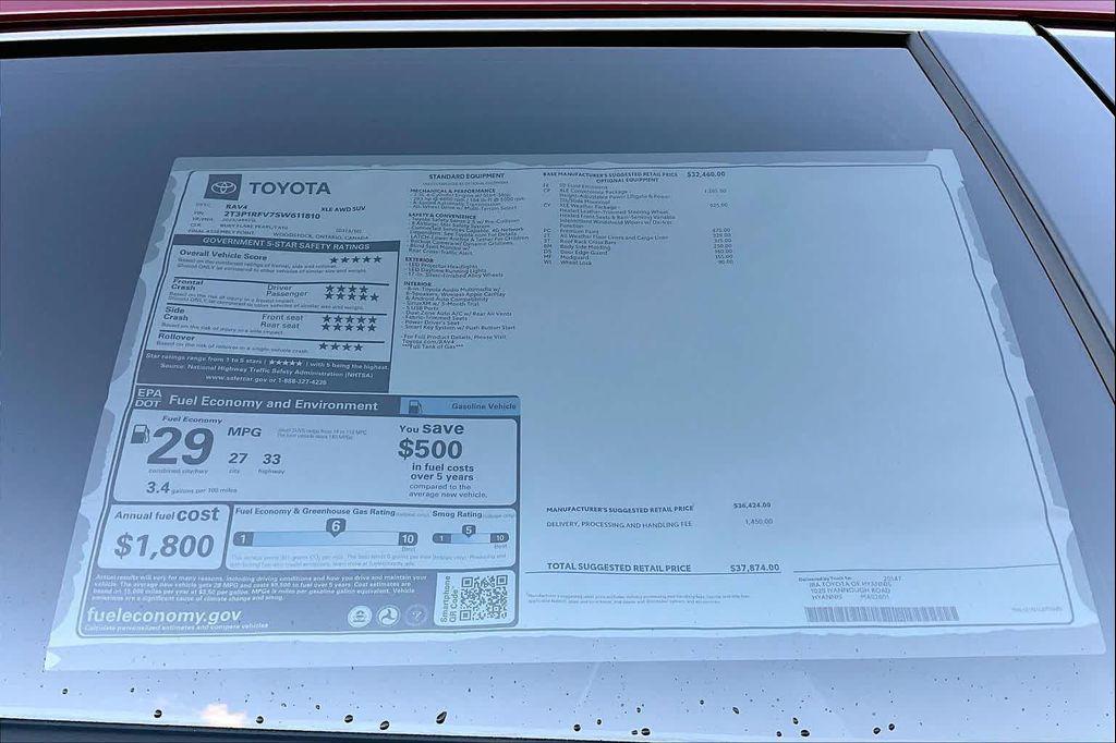 new 2025 Toyota RAV4 car, priced at $36,274