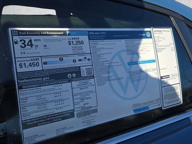 new 2026 Volkswagen Jetta car, priced at $25,041