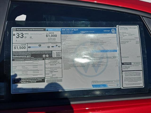 new 2026 Volkswagen Jetta car, priced at $26,284