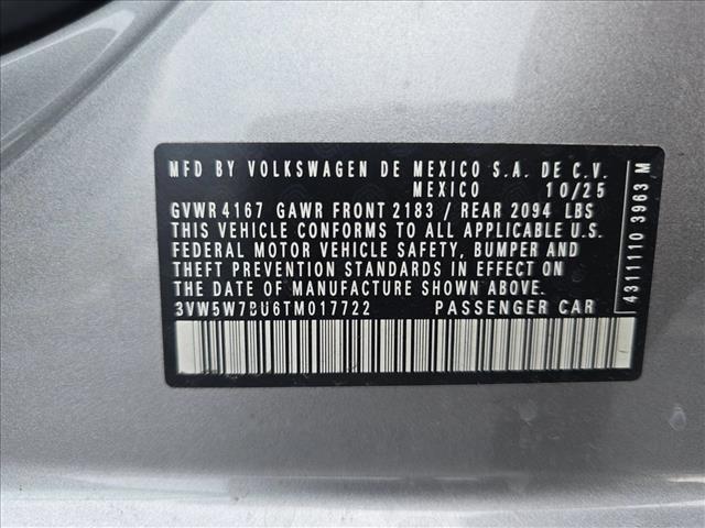 new 2026 Volkswagen Jetta car, priced at $24,116