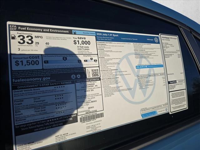 new 2026 Volkswagen Jetta car, priced at $25,847