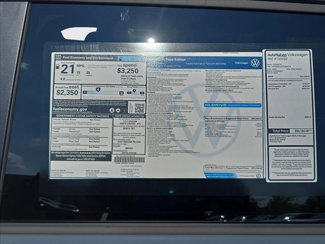 new 2026 Volkswagen Atlas car, priced at $46,384