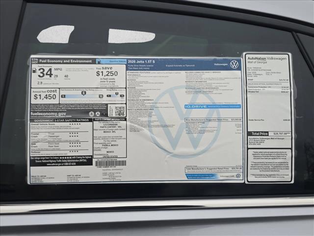 new 2026 Volkswagen Jetta car, priced at $24,221