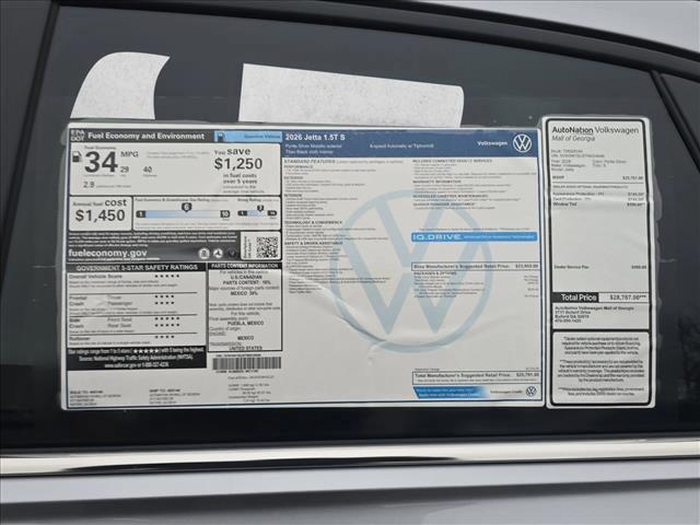 new 2026 Volkswagen Jetta car, priced at $24,221