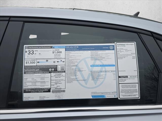 new 2026 Volkswagen Jetta car, priced at $28,974