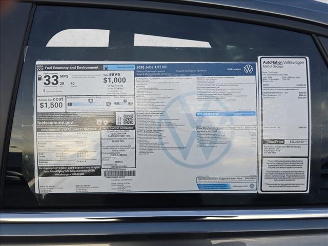 new 2026 Volkswagen Jetta car, priced at $27,474