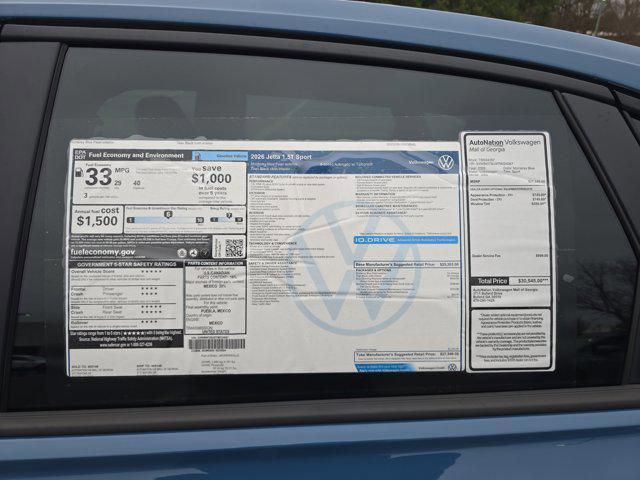 new 2026 Volkswagen Jetta car, priced at $25,847