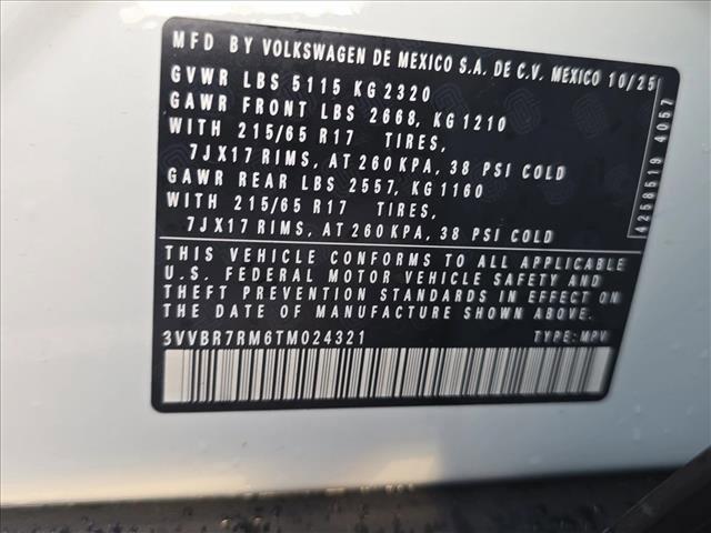 new 2026 Volkswagen Tiguan car, priced at $32,051