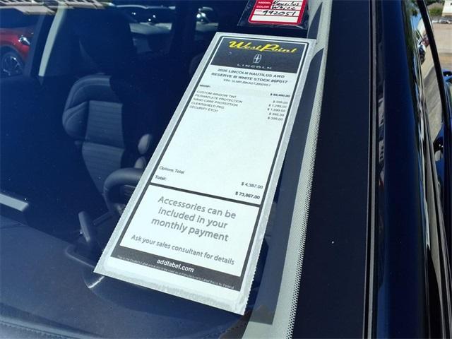 new 2026 Lincoln Nautilus car, priced at $69,480