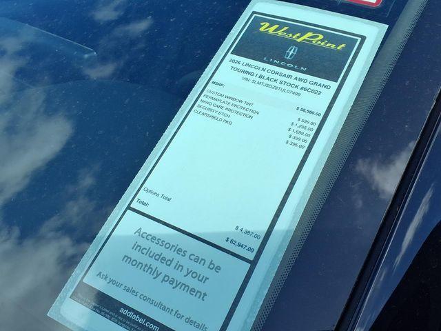 new 2026 Lincoln Corsair car, priced at $53,387
