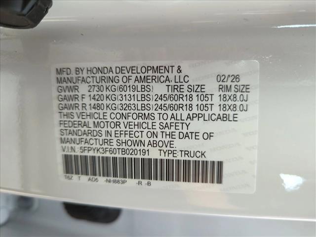 new 2026 Honda Ridgeline car, priced at $45,511