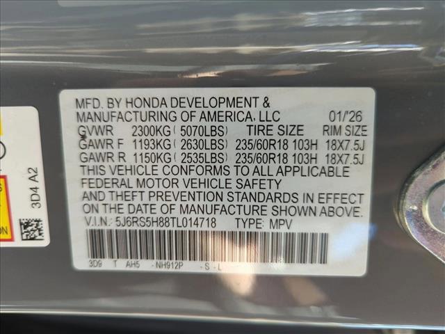 new 2026 Honda CR-V Hybrid car, priced at $38,831