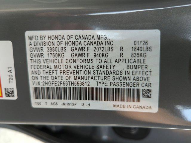 new 2026 Honda Civic car, priced at $27,234