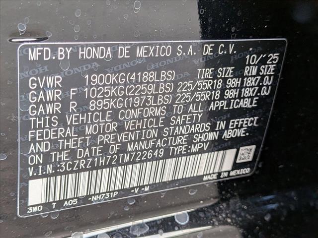 new 2026 Honda HR-V car, priced at $31,000