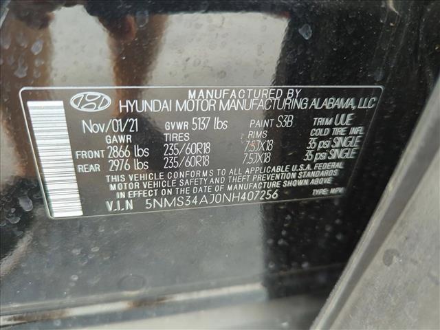used 2022 Hyundai Santa Fe car, priced at $20,485