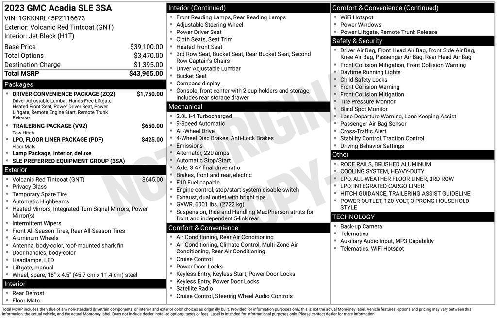 used 2023 GMC Acadia car, priced at $27,944