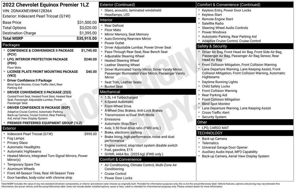 used 2022 Chevrolet Equinox car, priced at $24,322