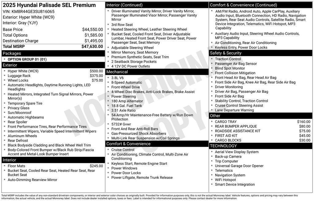 used 2025 Hyundai Palisade car, priced at $36,933