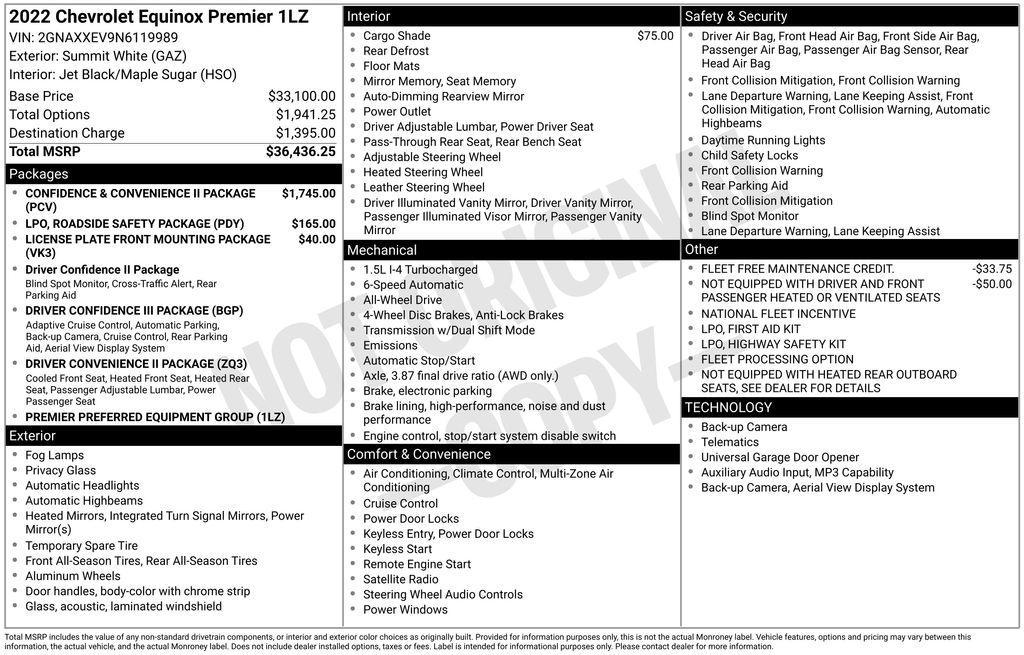 used 2022 Chevrolet Equinox car, priced at $19,455