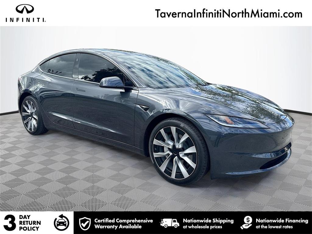 used 2024 Tesla Model 3 car, priced at $28,080