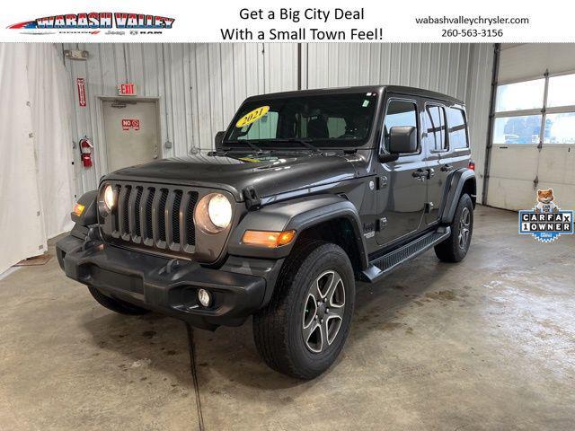 used 2021 Jeep Wrangler Unlimited car, priced at $25,985