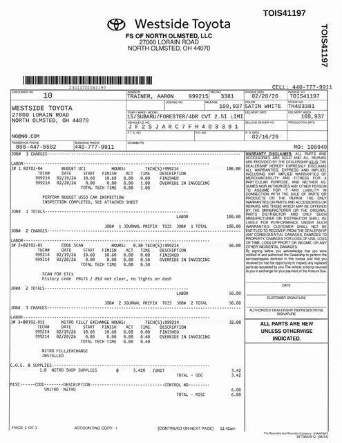 used 2015 Subaru Forester car, priced at $11,600