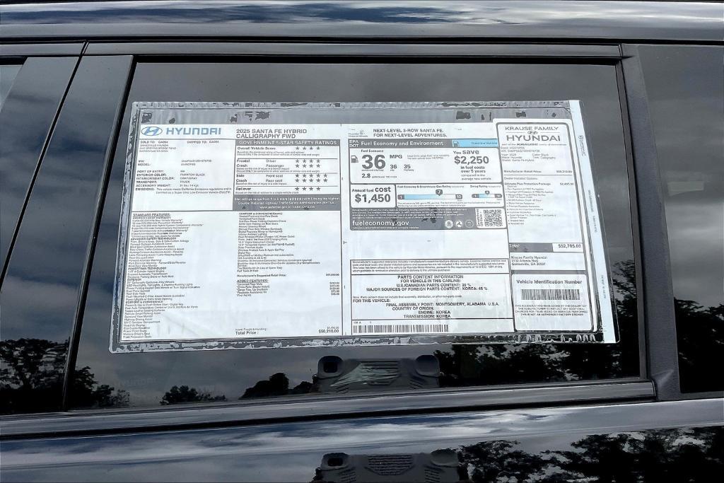 new 2025 Hyundai SANTA FE HEV car, priced at $47,301