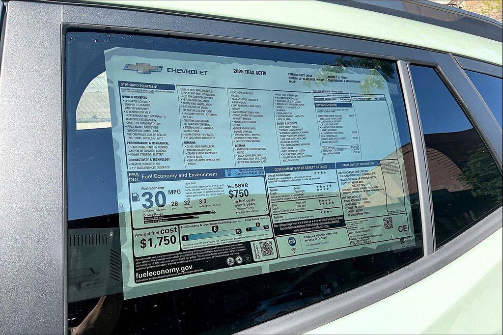 new 2025 Chevrolet Trax car, priced at $25,029