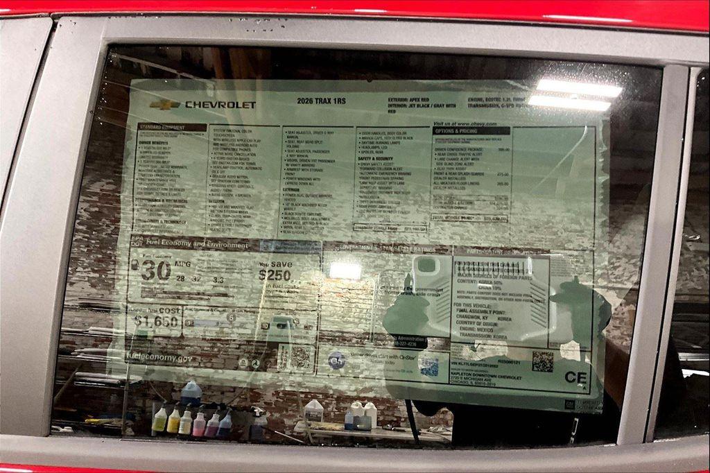 new 2026 Chevrolet Trax car, priced at $24,159