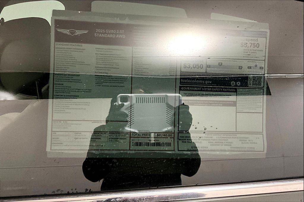 used 2025 Genesis GV80 car, priced at $52,995