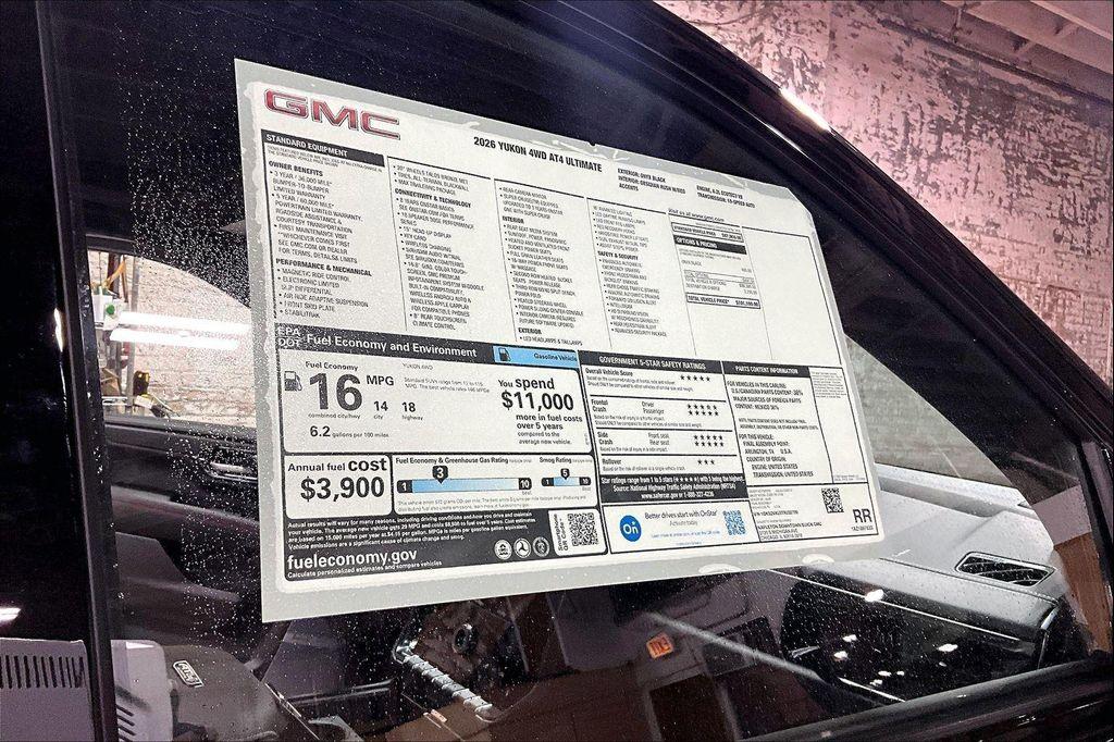 new 2026 GMC Yukon car, priced at $95,375