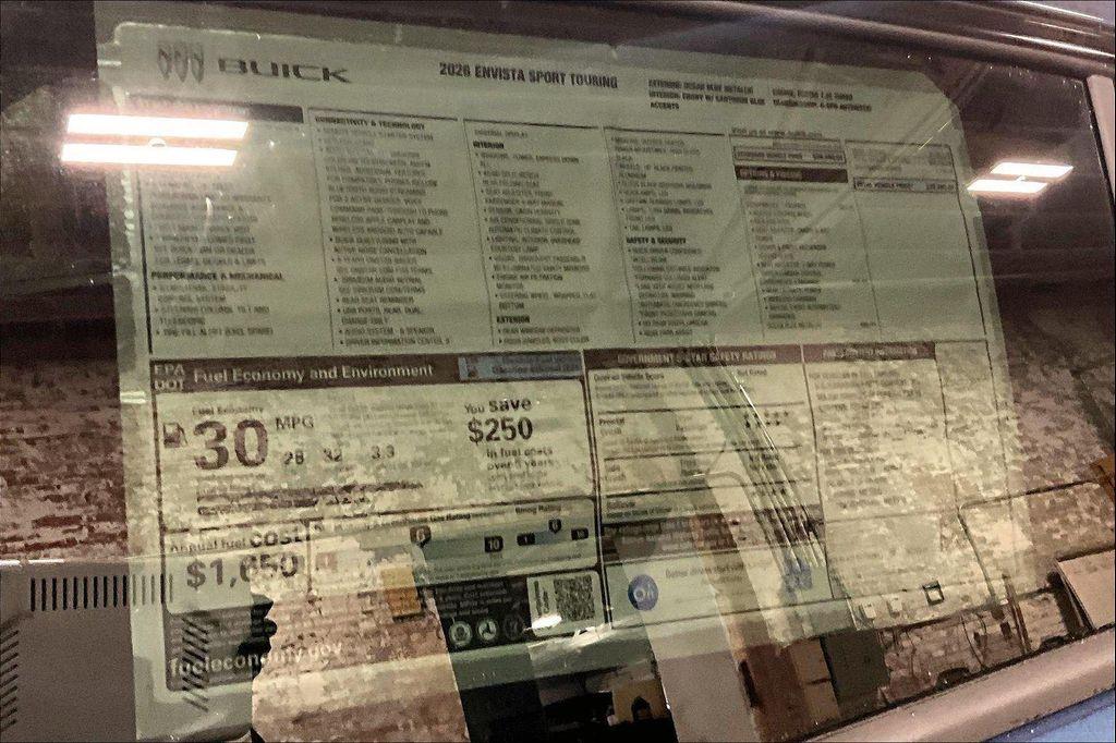 new 2026 Buick Envista car, priced at $28,481