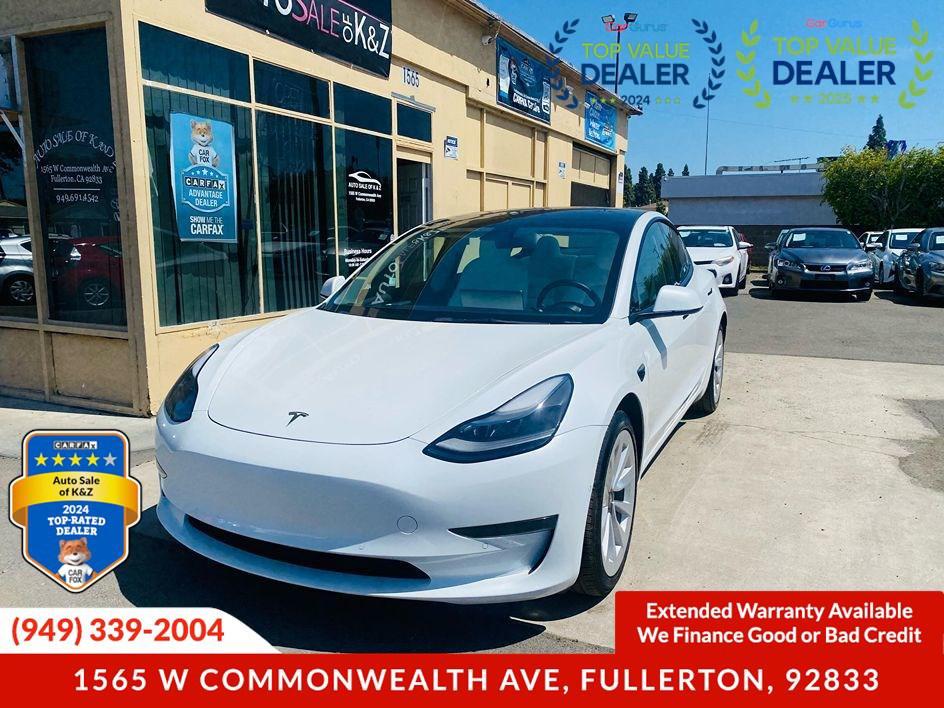 used 2022 Tesla Model 3 car, priced at $20,999