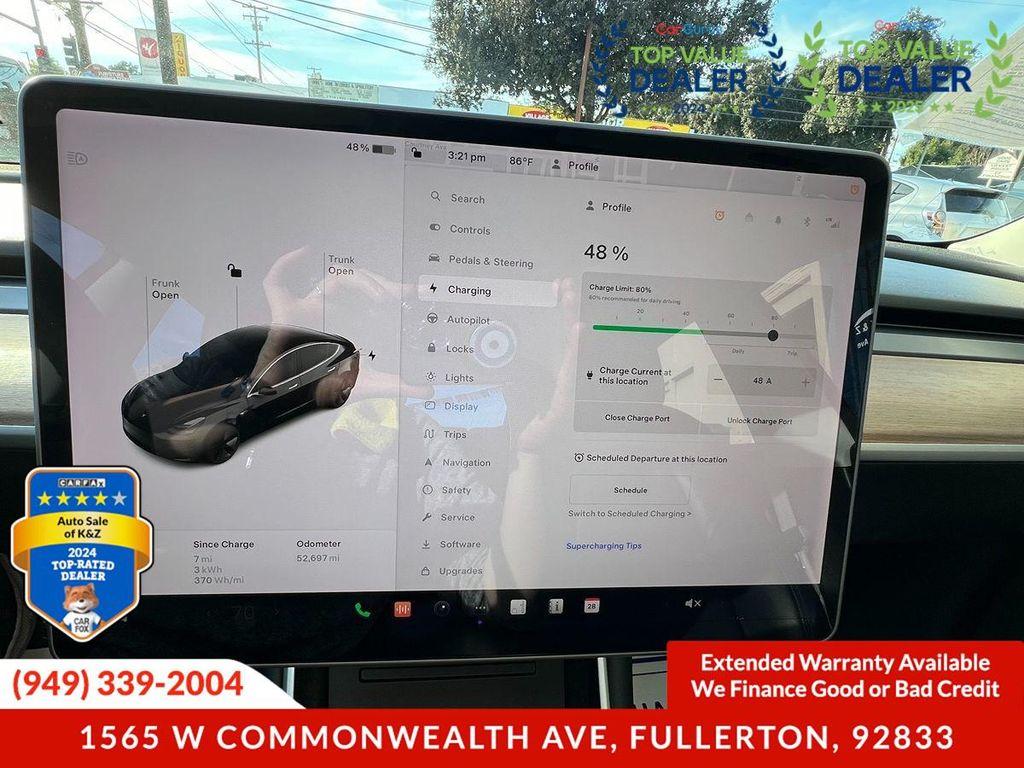 used 2020 Tesla Model 3 car, priced at $19,999