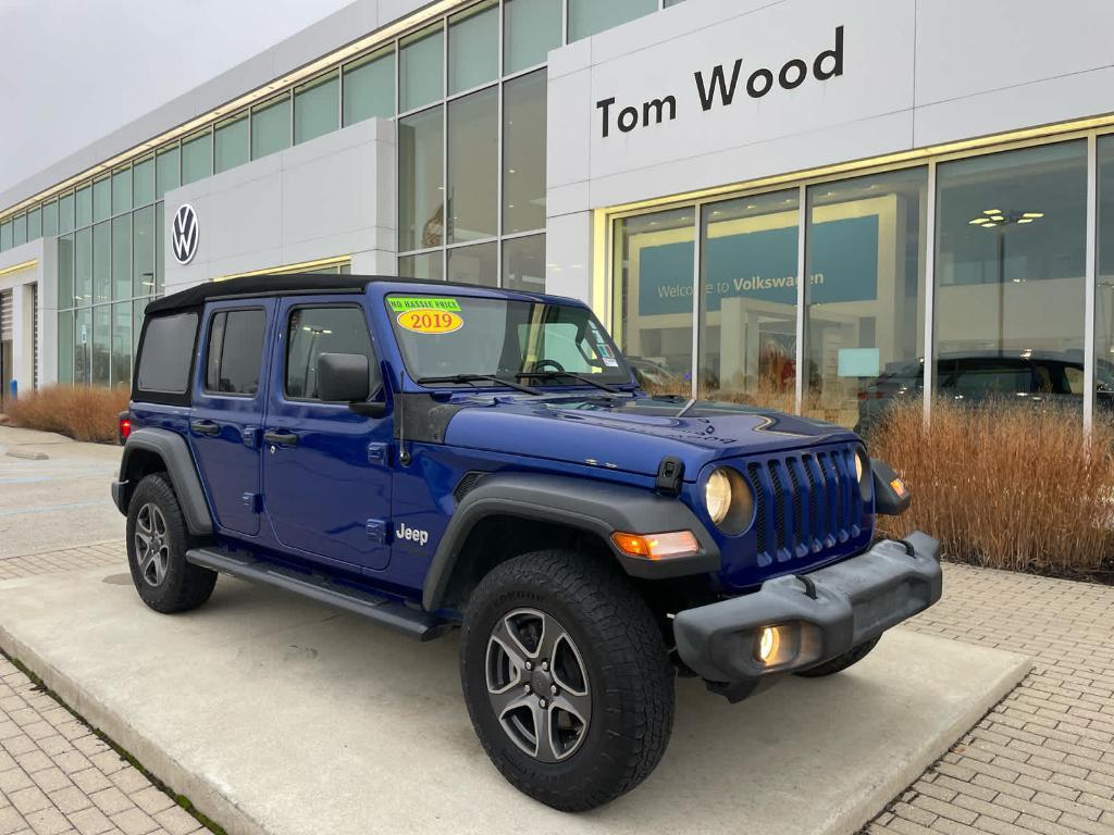 used 2019 Jeep Wrangler Unlimited car, priced at $22,154
