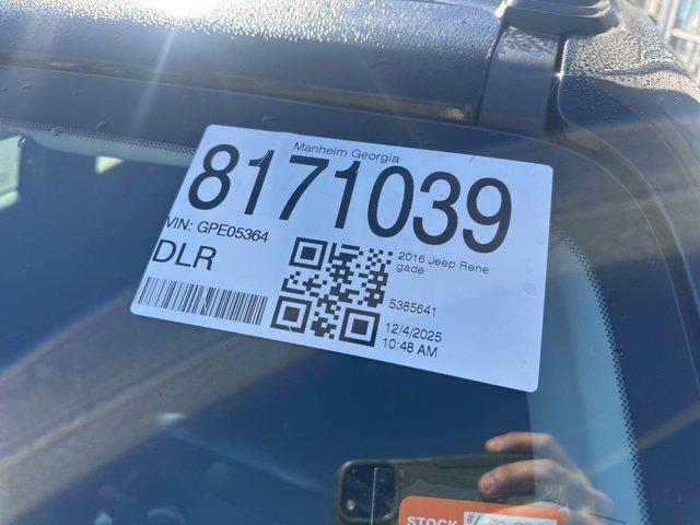 used 2016 Jeep Renegade car, priced at $12,688