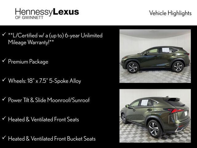 used 2021 Lexus NX 300h car, priced at $33,890