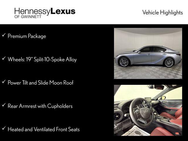 used 2025 Lexus IS 300 car, priced at $43,990